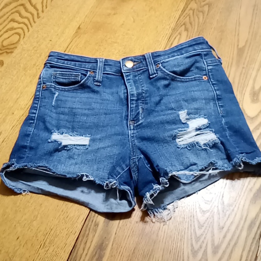 UNIVERSAL THREAD Jeans Shorts Womens 2 / 26 BLUE Preowned HIGH RISE MIDI Denim